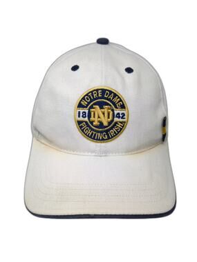 Notre Dame Fighting Irish NCAA Team Edition Apparel White Cap One Size Strapback